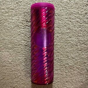 Starbucks 16 ounce purple/pink iridescent cup